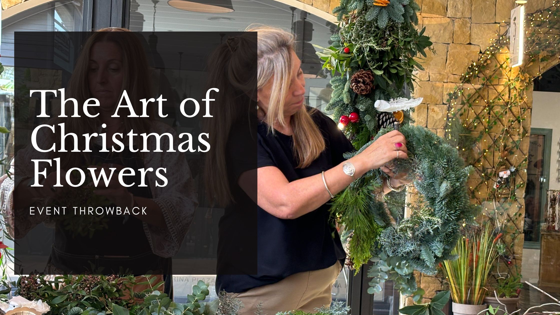 The Art Of Christmas Flowers Event With Sotogrande Florist Florium at Foodisiac Restaurant